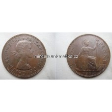 One Penny 1967 Anglie 1 penny Elizabeth II